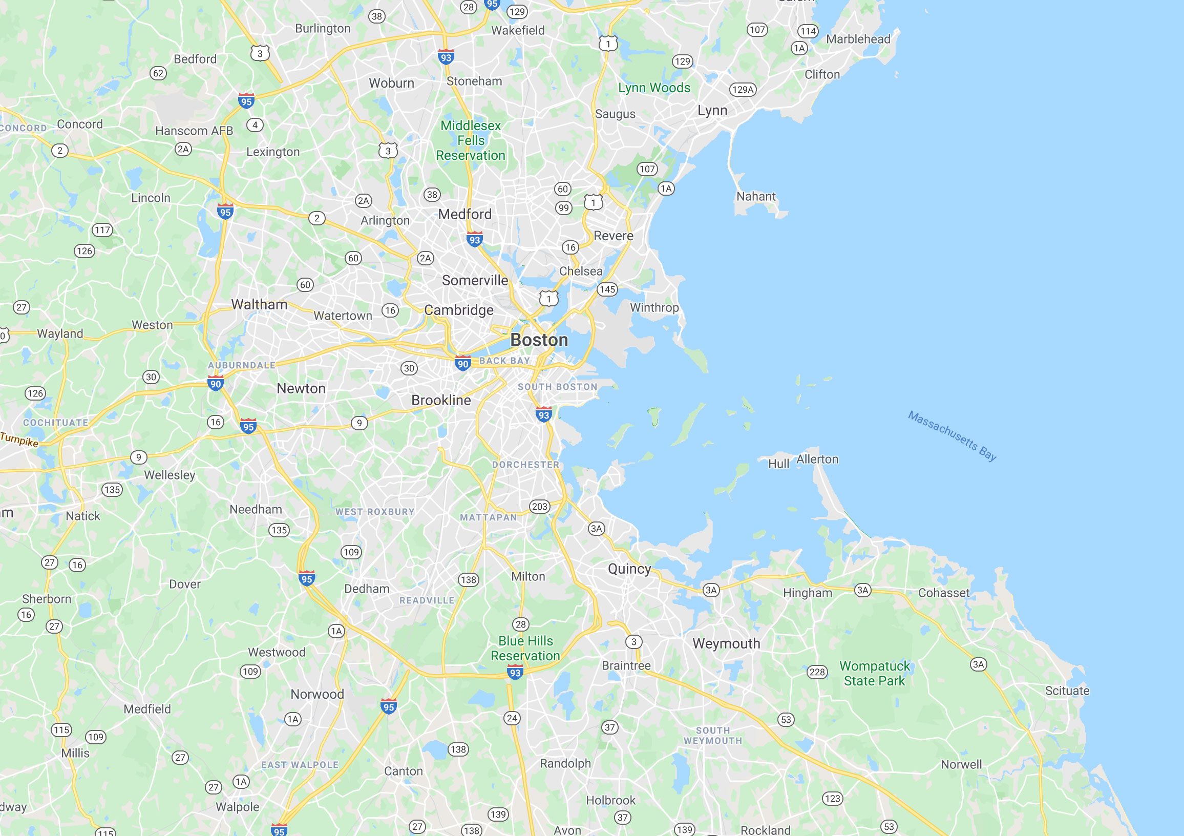 Map of Boston